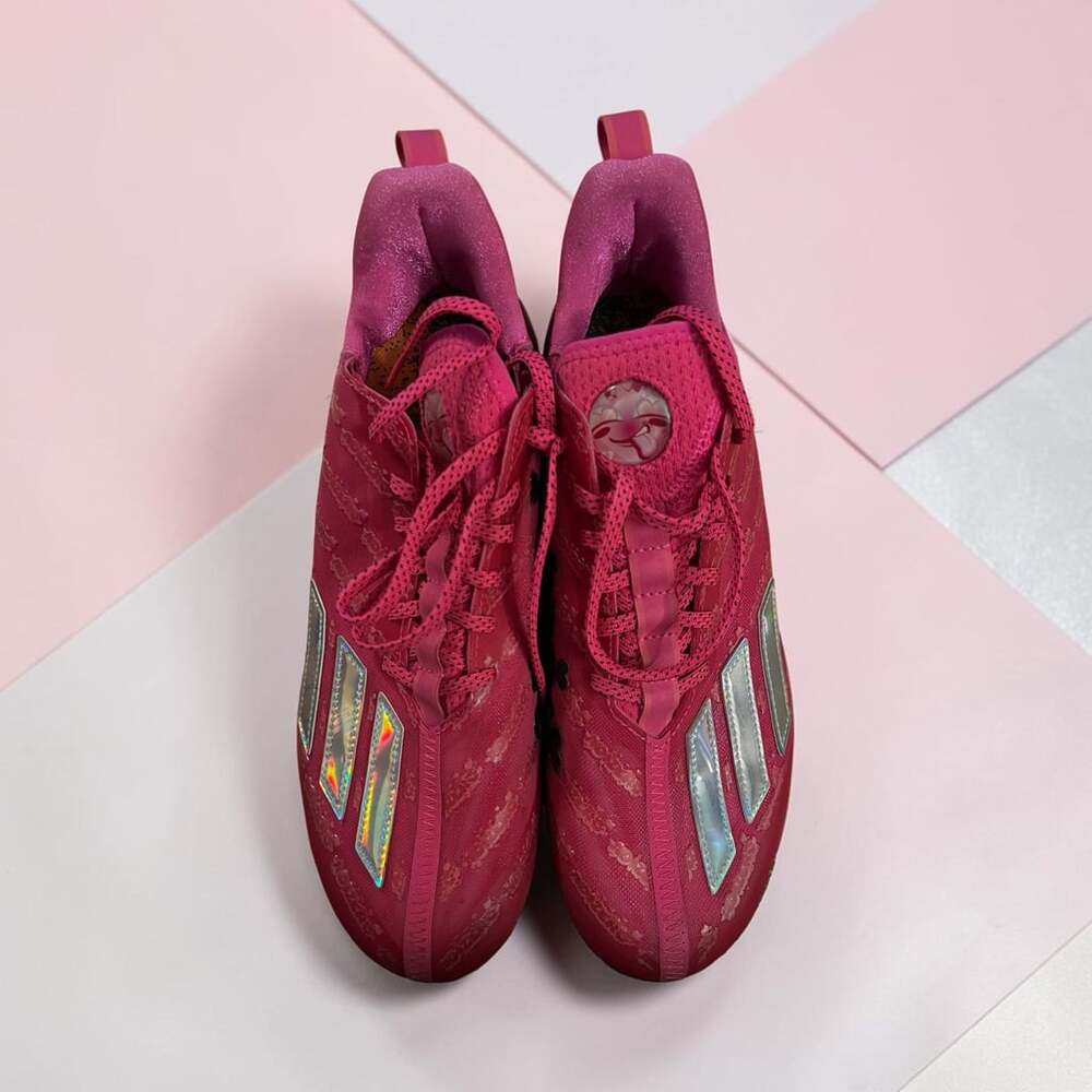 Adidas Adizero Big Mood Football Cleats Size 11 Pink